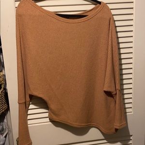 Asymmetric off shoulder top